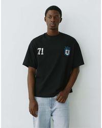 Pull&Bear - Stwd t-shirt mit boxy fit und löwengrafik - Lyst