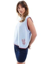 ASOS - Knitted Embroidered Lobster Tank Top - Lyst