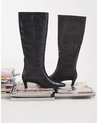 Tony Bianco - Evysa Kitten Heel Square Toe Boots - Lyst