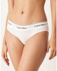 Calvin Klein - Braguitas Blancas De Corte Bikini De Modal De Algodón Icon Cotton Modal De - Lyst
