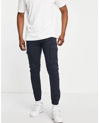 Jack & Jones - Intelligence – schmal geschnittene cargohose mit bündchen - Lyst