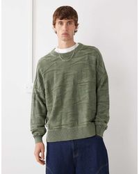 Weekday - Jersey Extragrande Con Diseño Tridimensional Texturizado De -Verde - Lyst