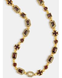 CERNUCCI - Burgundy Multi Gemstone 6Mm Chain - Lyst