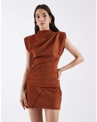 ASOS - Faux Suede Mini Skirt - Lyst