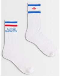 Lacoste - 2 Pack Graphic Sports Socks - Lyst
