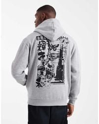 ASOS - Relaxed Hoodie With Souvenir Print - Lyst
