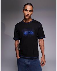 HUGO - Nothal Graphic Chest Logo T-shirt - Lyst