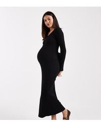 open lace back dress Rent Asos Design Tall Bandeau Peplum Hem Maxi Dress In Dark Green