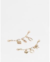 ASOS - Pack Of 2 Mixed Design Chain Charms For Shoes And Accessories - Lyst