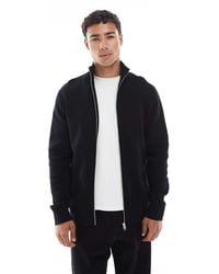 Jack & Jones - Premium Knitted Zip Through Jumper - Lyst