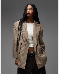 ASOS - Americana A Extragrande Con Doble Botonadura De - Lyst