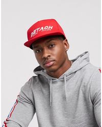 ASOS Cappellino snapback rosso con stampa