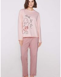 Tezenis - Dog Print Long Cotton Pyjamas - Lyst