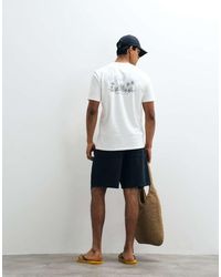 Mango - Regular Fit Crew Neck Graphic Back Print T-shirt - Lyst