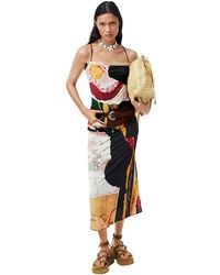 Desigual - Strappy Knit Dress - Lyst