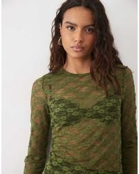 Vero Moda - Long Sleeve Textured O-neck Top - Lyst