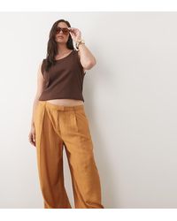 ASOS - Asos Design Curve Crinkle Mensy Trouser - Lyst