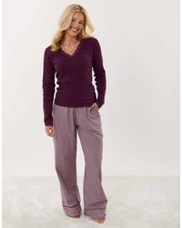 Threadbare - Cotton Long Pyjama Set - Lyst
