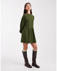Miss Selfridge - Super Soft Brushed Smock Dress - Lyst