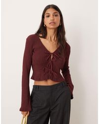 ASOS - – strukturiertes, langärmliges oberteil - Lyst