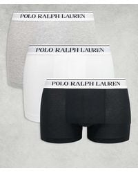 Polo Ralph Lauren - Pack De 3 Calzoncillos De Varios Colores Clásicos Con Cinturilla Blanca Con Logo De - Lyst