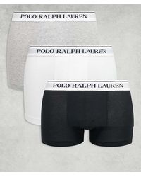 Polo Ralph Lauren - 3 Pack Logo Waistband Classic Trunks - Lyst