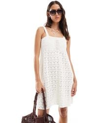 Miss Selfridge - Knitted Baby Doll Mini Dress - Lyst