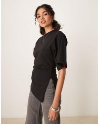 ASOS - T-shirt cintré asymétrique - Lyst