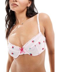 Cotton On - Cotton On Underwire Bra With Frill Detail - Lyst