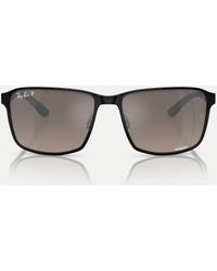 Ray-Ban - – rb3721ch chromance – eckige, polarisierte sonnenbrille - Lyst