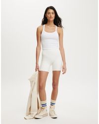 Cotton On - Active Rib T-Bar Cropped Tank - Lyst