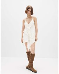 Pull&Bear - – kurzes, asymmetrisches kleid - Lyst