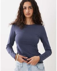 Cotton On - Longline Crew Long Sleeve Top - Lyst