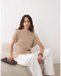 ASOS - Knitted Cinched Pleated Top - Lyst