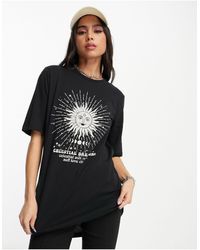 Noisy May - Longline Graphic T-shirt - Lyst