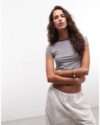 Collusion - Fitted Cap Sleeve T-shirt - Lyst