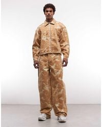 Liquor N Poker - Velour Texture baggy Jeans - Lyst