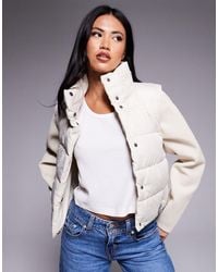 Barbour - San Telmo Quilted Sweat Jacket With Knitted Sleeves - Lyst