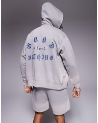 Good For Nothing - Co-ord Zip Up Hoodie With Back Print - Lyst