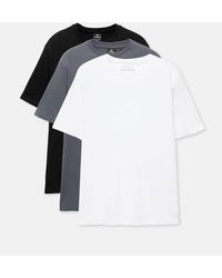 Pull&Bear - Set Van 3 T-Shirts Met Korte Mouwen - Lyst