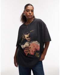 ASOS - Asos Design Curve Oversized T-shirt With Dracula Kiss Licence Graphic - Lyst