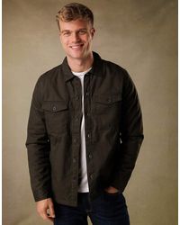 French Connection - Cotton Worker-Style Button Overshirt - Lyst