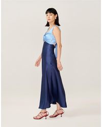 OMNES - Dresses Maggy Satin Maxi Cutout Back Detail Dress - Lyst