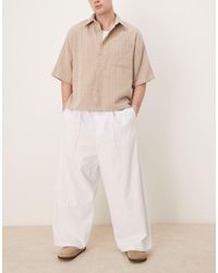 ASOS - Pantalon baggy bouffant avec plis à l'avant - Lyst