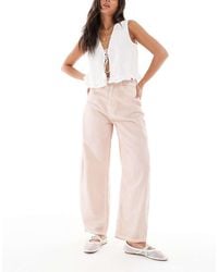 ASOS - High Waisted Barrel Leg Jeans - Lyst