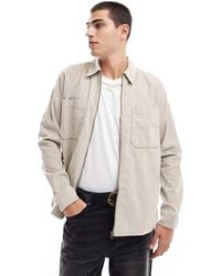 Only & Sons - Zip Through Cord Overshirt - Lyst