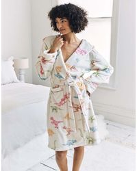 Chelsea Peers - Fleece Dinosaur Print Dressing Gown - Lyst