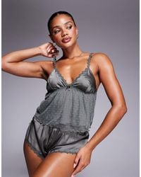 Boux Avenue - Daisy Trimp Satin Cami Set Pyjamas - Lyst