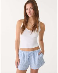 Stradivarius - Shorts With Contrast Embroidery - Lyst