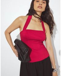 NA-KD - Tailored Halterneck Corset Top - Lyst